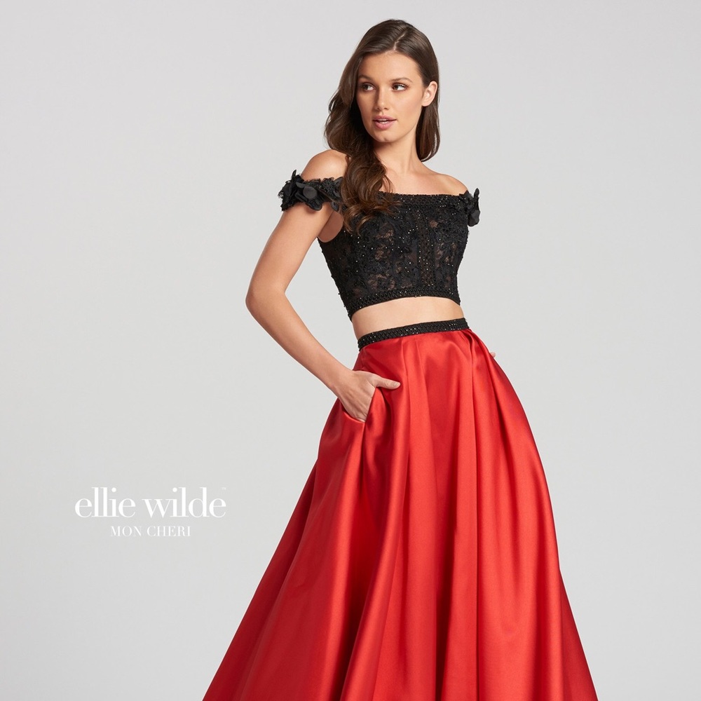 Ellie Wilde 2pc Size-00 Prom Dress
